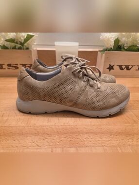 Dansko Alissa Sneakers Gold Print Leather Womens Size EU 38